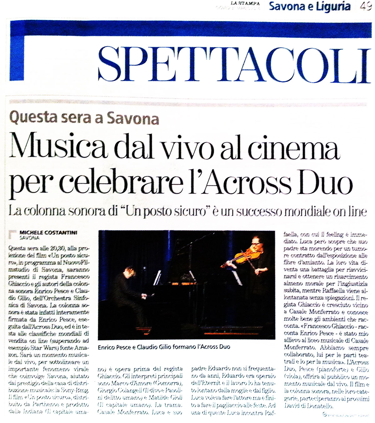 La Stampa 31 marzo 2016